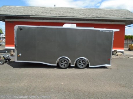 This is a all aluminum car hauler sitting on tandem 3500# torsion spread axles with brakes on both axles with premium wheels and. fully finished interior with white walls and a white ceiling liner and fully insulated with a aluminum starter .The inside is a 20 foot floor . This one has a roof 13500 btu a/c unit and a 110 electrical package with outlets and (2) 4 foot led lights it has a 50 amp panel and a converter in with a battery and a rear spoiler with loading lights and e -track recessed in the floor a 12inch extend tongue .It has the premium running lights package including reverse lights and the tpo coin flooring and rear bogey wheels lower cabinet and more

AT DAYSPRING, IT IS OUR GOAL TO HELP YOU FIND THE RIGHT TRAILER FOR YOUR NEEDS.
IF WE DON&#39;T HAVE IT, WE WILL BE MORE THAN HAPPY TO ORDER IT FOR YOU.
WE WANT TO MAKE SURE THAT YOU HAVE THE RIGHT TRAILER AND ACCESSORIES TO FIT YOUR NEEDS.

CONTACT US AND HAVE A GREAT EXPERIENCE BUYING YOUR NEW TRAILER!

TRADES ARE NO PROBLEM; JUST LET US KNOW WHAT YOU HAVE.

FINANCING RATES ARE LOWER THROUGH CREDIT UNIONS WE ARE A CERTIFIED CUDL DEALER