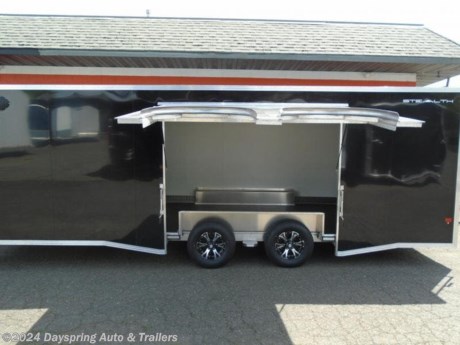 This is a all aluminum car hauler sitting on tandem 5200# torsion spread axles with brakes on both axles with premium wheels . fully finished interior with white walls and a white ceiling liner with a nice tpo flooring .The inside is a 24 foot floor.. The best thing is this trailer has a elite escape door which is the best escape door out there on the market.It has the rear spoiler with loading lights and more

AT DAYSPRING, IT IS OUR GOAL TO HELP YOU FIND THE RIGHT TRAILER FOR YOUR NEEDS.
IF WE DON&#39;T HAVE IT, WE WILL BE MORE THAN HAPPY TO ORDER IT FOR YOU.
WE WANT TO MAKE SURE THAT YOU HAVE THE RIGHT TRAILER AND ACCESSORIES TO FIT YOUR NEEDS.

CONTACT US AND HAVE A GREAT EXPERIENCE BUYING YOUR NEW TRAILER!

TRADES ARE NO PROBLEM; JUST LET US KNOW WHAT YOU HAVE.

FINANCING RATES ARE LOWER THROUGH CREDIT UNIONS WE ARE A CERTIFIED CUDL DEALER