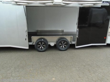 This is a all aluminum car hauler sitting on tandem 5200# torsion spread axles with brakes on both axles and nice premium wheels. fully finished interior with white walls and a white ceiling liner with a nice TPO flooring with a aluminum starter floor. The inside is a 24 foot floor.. The best thing is this trailer has a elite escape door which is the best escape door out there on the market. It has rear spoiler with loading lights and rear bogie wheels and more

AT DAYSPRING, IT IS OUR GOAL TO HELP YOU FIND THE RIGHT TRAILER FOR YOUR NEEDS.
IF WE DON&#39;T HAVE IT, WE WILL BE MORE THAN HAPPY TO ORDER IT FOR YOU.
WE WANT TO MAKE SURE THAT YOU HAVE THE RIGHT TRAILER AND ACCESSORIES TO FIT YOUR NEEDS.

CONTACT US AND HAVE A GREAT EXPERIENCE BUYING YOUR NEW TRAILER!

TRADES ARE NO PROBLEM; JUST LET US KNOW WHAT YOU HAVE.

FINANCING RATES ARE LOWER THROUGH CREDIT UNIONS WE ARE A CERTIFIED CUDL DEALER