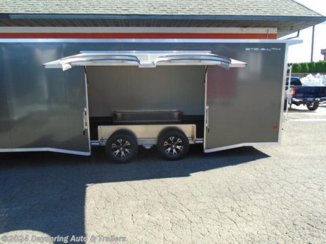 This is a all aluminum car hauler sitting on tandem 5200# torsion spread axles with brakes on both axles and nice premium wheels. fully finished interior with white walls and a white ceiling liner with a nice TPO flooring . The inside is a 24 foot floor . The best thing is this trailer has a elite escape door which is the best escape door out there on the market. It has rear spoiler with loading lights and a rv style side door and pre wired for a electric jack in front and more

AT DAYSPRING, IT IS OUR GOAL TO HELP YOU FIND THE RIGHT TRAILER FOR YOUR NEEDS.
IF WE DON&#39;T HAVE IT, WE WILL BE MORE THAN HAPPY TO ORDER IT FOR YOU.
WE WANT TO MAKE SURE THAT YOU HAVE THE RIGHT TRAILER AND ACCESSORIES TO FIT YOUR NEEDS.
CONTACT US AND HAVE A GREAT EXPERIENCE BUYING YOUR NEW TRAILER!
TRADES ARE NO PROBLEM; JUST LET US KNOW WHAT YOU HAVE.
FINANCING RATES ARE LOWER THROW CREDIT UNIONS WE ARE A CERTIFIED CUDL DEALER