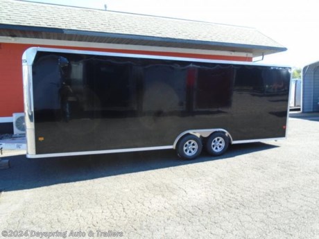 This is a Alcom Stealth 8.5 feet wide by 24 feet long with 6 feet 10 inches of interior height car hauler or toys. This one is sitting on tandem 5200# axles with brakes on both premium wheels and it is fully finish with white luan walls and ceiling and all led running lights and a rear spoiler with loading lights rear bogey wheels . This one is a all aluminum trailer so it is very light and screw less sides and more #

AT DAYSPRING, IT IS OUR GOAL TO HELP YOU FIND THE RIGHT TRAILER FOR YOUR NEEDS.

IF WE DON&#39;T HAVE IT, WE WILL BE MORE THAN HAPPY TO ORDER IT FOR YOU.

WE WANT TO MAKE SURE THAT YOU HAVE THE RIGHT TRAILER AND ACCESSORIES TO FIT YOUR NEEDS.

CONTACT US AND HAVE A GREAT EXPERIENCE BUYING YOUR NEW TRAILER!

TRADES ARE NO PROBLEM; JUST LET US KNOW WHAT YOU HAVE.

FINANCING RATES ARE LOWER THROW CRDIT UNIONS WE ARE A CERTIFIED CUDL DEALER