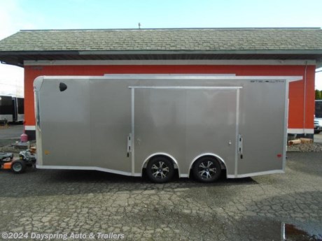 This is a all aluminum car hauler sitting on tandem 3500# torsion spread axles with brakes on both axles and nice premium wheels. fully finished interior with white walls and a white ceiling liner with a nice TPO flooring . The inside is a 20 foot floor The best thing is this trailer has a elite escape door which is the best escape door out there on the market. It has rear spoiler with loading lights and more


AT DAYSPRING, IT IS OUR GOAL TO HELP YOU FIND THE RIGHT TRAILER FOR YOUR NEEDS.
IF WE DON&#39;T HAVE IT, WE WILL BE MORE THAN HAPPY TO ORDER IT FOR YOU.
WE WANT TO MAKE SURE THAT YOU HAVE THE RIGHT TRAILER AND ACCESSORIES TO FIT YOUR NEEDS.
CONTACT US AND HAVE A GREAT EXPERIENCE BUYING YOUR NEW TRAILER!
TRADES ARE NO PROBLEM; JUST LET US KNOW WHAT YOU HAVE.
FINANCING RATES ARE LOWER THROW CREDIT UNIONS WE ARE A CERTIFIED CUDL DEALER