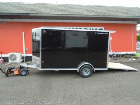 This is a 6 foot wide by 12 feet long plus the v-nose and it is 79 inches tail inside we add 6 inches of extra height and 75 inches tail at the rear doorS. This one is sitting on a 3500# axle with 15&quot; trailer radial tires. and a side rv style door and a rear ramp doors and a white ceiling liner and rear spoiler with loading lights


AT DAYSPRING, IT IS OUR GOAL TO HELP YOU FIND THE RIGHT TRAILER FOR YOUR NEEDS.
IF WE DON&#39;T HAVE IT, WE WILL BE MORE THAN HAPPY TO ORDER IT FOR YOU.
WE WANT TO MAKE SURE THAT YOU HAVE THE RIGHT TRAILER AND ACCESSORIES TO FIT YOUR NEEDS.

CONTACT US AND HAVE A GREAT EXPERIENCE BUYING YOUR NEW TRAILER!

TRADES ARE NO PROBLEM; JUST LET US KNOW WHAT YOU HAVE.

FINANCING RATES ARE LOWER THROUGH CREDIT UNIONS WE ARE A CERTIFIED CUDL DEALER