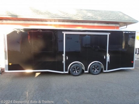This is a all aluminum car hauler sitting on tandem 5200# torsion spread axles with brakes on both axles and nice premium wheels. fully finished interior with white walls and a white ceiling liner with a nice TPO flooring . The inside is a 24 foot floor.. The best thing is this trailer has a elite escape door which is the best escape door out there on the market. It has rear spoiler with loading lights and a rv style side door. Front overhead cabinet. Rear bogie wheels, battery ,Electric jack


AT DAYSPRING, IT IS OUR GOAL TO HELP YOU FIND THE RIGHT TRAILER FOR YOUR NEEDS.
IF WE DON&#39;T HAVE IT, WE WILL BE MORE THAN HAPPY TO ORDER IT FOR YOU.
WE WANT TO MAKE SURE THAT YOU HAVE THE RIGHT TRAILER AND ACCESSORIES TO FIT YOUR NEEDS.
CONTACT US AND HAVE A GREAT EXPERIENCE BUYING YOUR NEW TRAILER!
TRADES ARE NO PROBLEM; JUST LET US KNOW WHAT YOU HAVE.
FINANCING RATES ARE LOWER THROUGH CREDIT UNIONS WE ARE A CERTIFIED CUDL DEALER