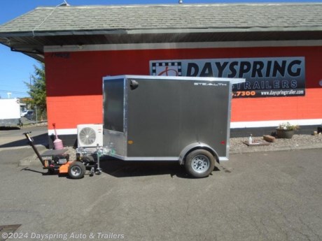 This is a 5 foot wide by 8 feet long plus the v-nose and it is 69 inches tail inside and 68 inches tail at the rear door. This one is sitting on a 3500# axle with 15&quot; trailer radial tires. This one has a rear spoiler with 3 loading lights a rear ramp door

AT DAYSPRING, IT IS OUR GOAL TO HELP YOU FIND THE RIGHT TRAILER FOR YOUR NEEDS.
IF WE DON&#39;T HAVE IT, WE WILL BE MORE THAN HAPPY TO ORDER IT FOR YOU.
WE WANT TO MAKE SURE THAT YOU HAVE THE RIGHT TRAILER AND ACCESSORIES TO FIT YOUR NEEDS.

CONTACT US AND HAVE A GREAT EXPERIENCE BUYING YOUR NEW TRAILER!

TRADES ARE NO PROBLEM; JUST LET US KNOW WHAT YOU HAVE.

FINANCING RATES ARE LOWER THROUGH CREDIT UNIONS WE ARE A CERTIFIED CUDL DEALER