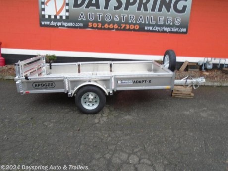 This is all aluminum folding trailer that is 5feet wide by 10 feet long with a folding rear ramp gate all led running lights and it folds up in to 38 inches wide for easy storage and rolls away super easy watch the video and see how easy it is And folds up 38 to 38 inches wide THE PHOTOS MAY SHOW SOME ACCESSORIES NOT INCLUDED IN THE PRICE ACCESSORIES Price is after Dayspring Auto &amp; Trailer discount and rebate of $1000.00 or instead of the rebate you can choose a $1300.00 credit towards Accessories

AT DAYSPRING, IT IS OUR GOAL TO HELP YOU FIND THE RIGHT TRAILER FOR YOUR NEEDS.
IF WE DON&#39;T HAVE IT, WE WILL BE MORE THAN HAPPY TO ORDER IT FOR YOU.
WE WANT TO MAKE SURE THAT YOU HAVE THE RIGHT TRAILER AND ACCESSORIES TO FIT YOUR NEEDS.

CONTACT US AND HAVE A GREAT EXPERIENCE BUYING YOUR NEW TRAILER!

TRADES ARE NO PROBLEM; JUST LET US KNOW WHAT YOU HAVE.

FINANCING RATES ARE LOWER THROUGH CREDIT UNIONS WE ARE A CERTIFIED CUDL DEALER