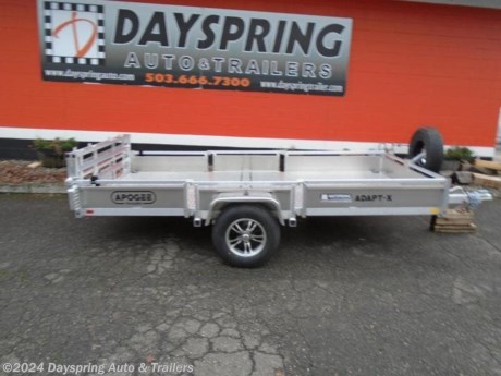 This is all aluminum folding trailer that is 6feet wide by 12 feet long with a folding rear ramp gate all led running lights and it folds up in to 38 inches wide for easy storage and rolls away super easy watch the video and see how easy it is And folds up to 38 inches wide for storage THE PHOTOS MAY SHOW SOME ACCESSORIES NOT INCLUDED IN THE PRICE Price is after Dayspring Auto &amp; Trailer discount and rebate of $1000.00 or instead of the rebate you can choose a $1300.00 credit towards Accessories

AT DAYSPRING, IT IS OUR GOAL TO HELP YOU FIND THE RIGHT TRAILER FOR YOUR NEEDS.
IF WE DON&#39;T HAVE IT, WE WILL BE MORE THAN HAPPY TO ORDER IT FOR YOU.
WE WANT TO MAKE SURE THAT YOU HAVE THE RIGHT TRAILER AND ACCESSORIES TO FIT YOUR NEEDS.

CONTACT US AND HAVE A GREAT EXPERIENCE BUYING YOUR NEW TRAILER!

TRADES ARE NO PROBLEM; JUST LET US KNOW WHAT YOU HAVE.

FINANCING RATES ARE LOWER THROUGH CREDIT UNIONS WE ARE A CERTIFIED CUDL DEALER