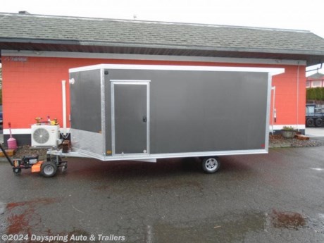This a new model for 2024 is base off are very popular 2.0 model but people wanted more interior height so it can be used for snowmobiles and side by sides. So this 3.0 with the side by side package is the trailer for both with a 78 plus inches of rear door opening all aluminum construction sitting on a 3500# torsion axle with premium alloy wheels and the best flooring on the market it will not rot out and it has slide track in the floor which you can get adjustable d- ring for, plus a side door ,and all led lights plus a rear spoiler with loading lights,A tapered ramp for easy loading . Come check it out


AT DAYSPRING, IT IS OUR GOAL TO HELP YOU FIND THE RIGHT TRAILER FOR YOUR NEEDS.

IF WE DON&#39;T HAVE IT, WE WILL BE MORE THAN HAPPY TO ORDER IT FOR YOU.
WE WANT TO MAKE SURE THAT YOU HAVE THE RIGHT TRAILER AND ACCESSORIES TO FIT YOUR NEEDS.

CONTACT US AND HAVE A GREAT EXPERIENCE BUYING YOUR NEW TRAILER!

TRADES ARE NO PROBLEM; JUST LET US KNOW WHAT YOU HAVE.

FINANCING RATES CREDIT UNION HAVE LOW RATES WE ARE A CERTIFIED CUDL DEALER