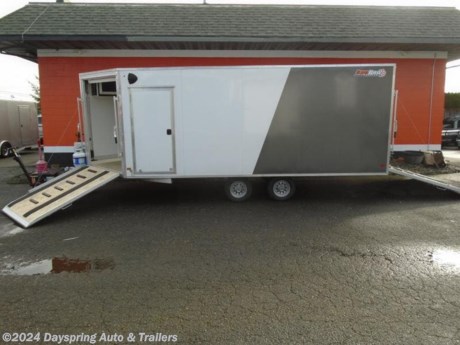 2024 Snorp 101X18 Plus the 5 foot v-nose this trailer is a all aluminum sitting on tandem 3500# axles with brakes on both axles and this one is load up. Here is a list of options.9 inches of extra height,40k furnace with a thermostat,battery,110 power package,ski guides,ski mats, paddle grabbers on the ramps, two tone paint,wall mounted spare with spare tire,full length slide track with adjustable d-rings,(2) 48 inches overhead cabinets, premium 8 coat hooks #T-2208

AT DAYSPRING, IT IS OUR GOAL TO HELP YOU FIND THE RIGHT TRAILER FOR YOUR NEEDS.

IF WE DON&#39;T HAVE IT, WE WILL BE MORE THAN HAPPY TO ORDER IT FOR YOU.
WE WANT TO MAKE SURE THAT YOU HAVE THE RIGHT TRAILER AND ACCESSORIES TO FIT YOUR NEEDS.

CONTACT US AND HAVE A GREAT EXPERIENCE BUYING YOUR NEW TRAILER!

TRADES ARE NO PROBLEM; JUST LET US KNOW WHAT YOU HAVE.

FINANCING RATES CREDIT UNION HAVE LOW RATES WE ARE A CERTIFIED CUDL DEALER