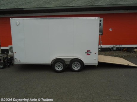 This a Charmac Stealth 7 foot wide by 14 feet long sitting on tandem 3500# dexter axles with brakes on both axles with a rear ramp door and a rv style side this one has the . rear loading jacks and premium led lights 7 feet tail inside and 6 feet 10 inches at the back door and 4 hd d-rings. this trailer was used to move his toys from Washington to southern Oregon and then used to story them until the shop was built so it has less then 1500 miles on it like new

Charmac is the premium cargo trailer manufacture and has been in business for over 40 years if you want to see a quality built trailer come check this out



AT DAYSPRING, IT IS OUR GOAL TO HELP YOU FIND THE RIGHT TRAILER FOR YOUR NEEDS.

IF WE DON&#39;T HAVE IT, WE WILL BE MORE THAN HAPPY TO ORDER IT FOR YOU.

WE WANT TO MAKE SURE THAT YOU HAVE THE RIGHT TRAILER AND ACCESSORIES TO FIT YOUR NEEDS.

CONTACT US AND HAVE A GREAT EXPERIENCE BUYING YOUR NEW TRAILER!

TRADES ARE NO PROBLEM; JUST LET US KNOW WHAT YOU HAVE.

FINANCING RATES ARE LOWER THROUGH CREDIT UNIONS WE ARE A CERTIFIED CUDL DEALER