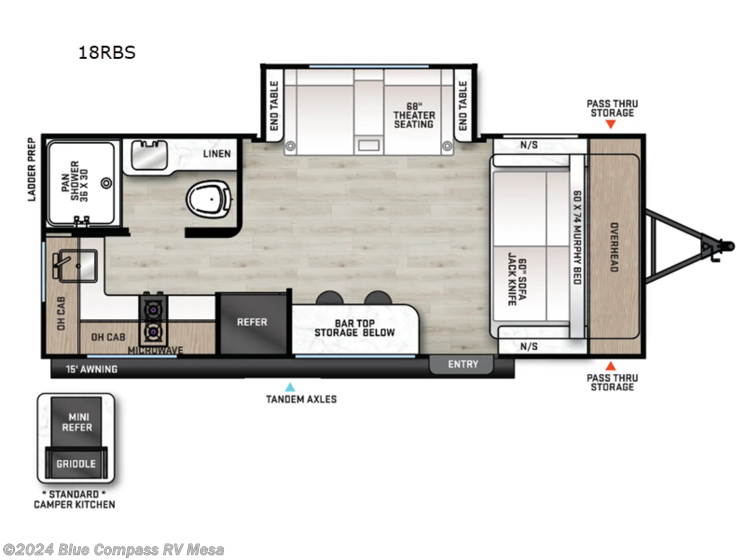 New 2025 Forest River Aurora Light 18RBS available in Mesa, Arizona