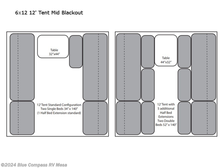 Used 2023 Jumping Jack Jumping Jack 6x12 12&#39; Tent Mid Blackout available in Mesa, Arizona