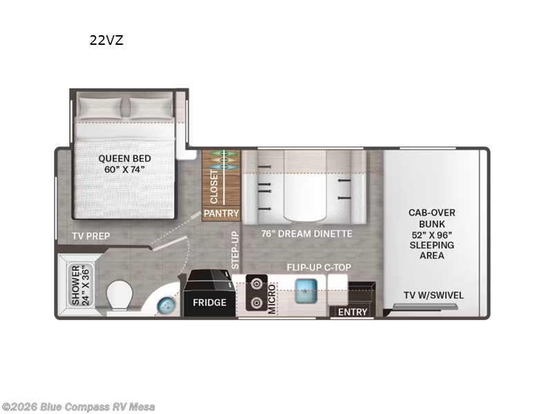 2026 Thor Motor Coach Geneva 22VZ - New Class C For Sale by Blue Compass RV Mesa in Mesa, Arizona features Slideout