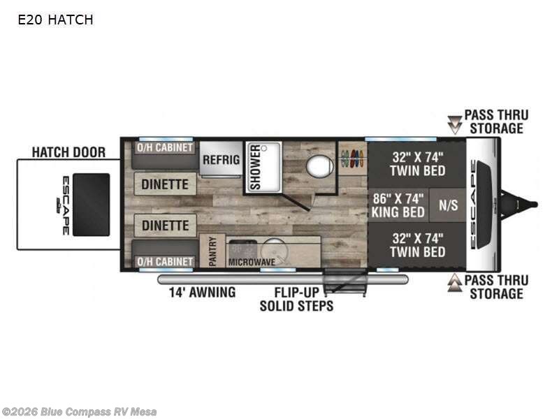 2021 K-Z Escape E20 HATCH - Used Travel Trailer For Sale by Blue Compass RV Mesa in Mesa, Arizona
