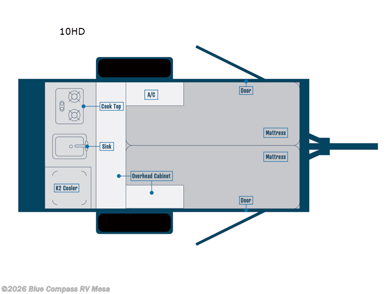 2026 Bontrager Outdoors Compact 10HD - New Travel Trailer For Sale by Blue Compass RV Mesa in Mesa, Arizona