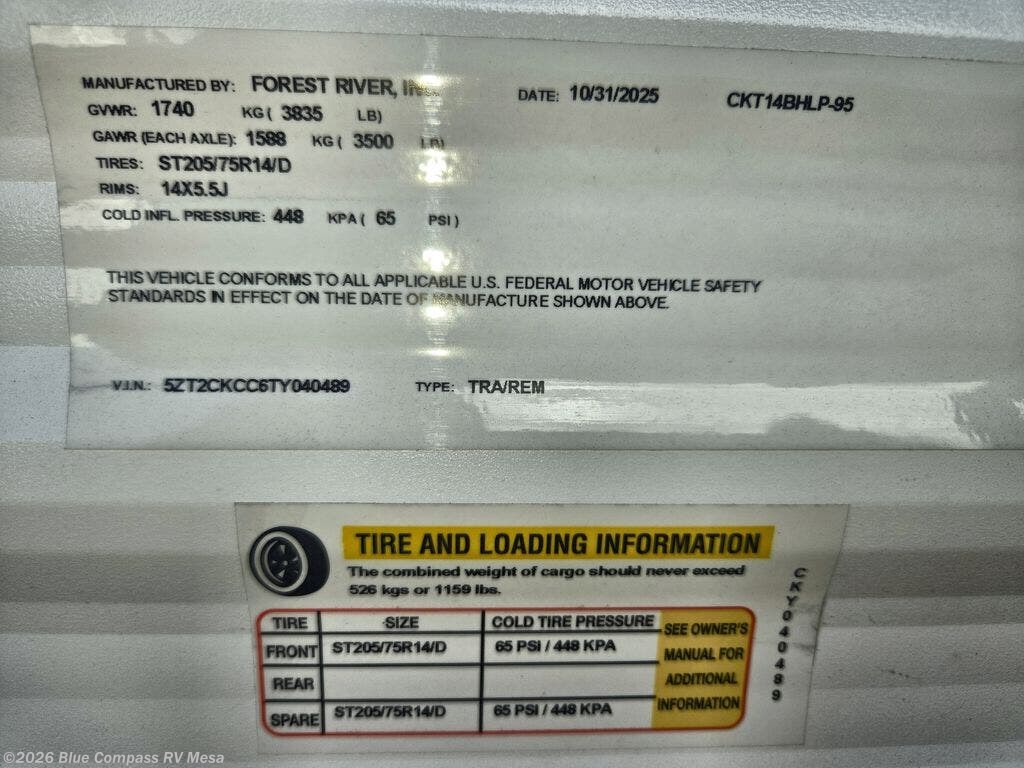 New 2026 Forest River Cherokee Wolf Pup 14BHW available in Mesa, Arizona