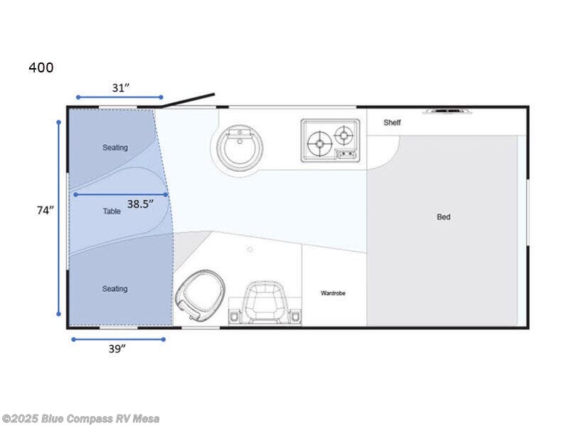 2019 NuCamp TAB 400 Std. Model - Used Travel Trailer For Sale by Blue Compass RV Mesa in Mesa, Arizona