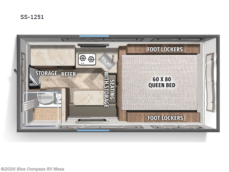 2026 Palomino Backpack Edition SS-1251 - New Truck Camper For Sale by Blue Compass RV Mesa in Mesa, Arizona