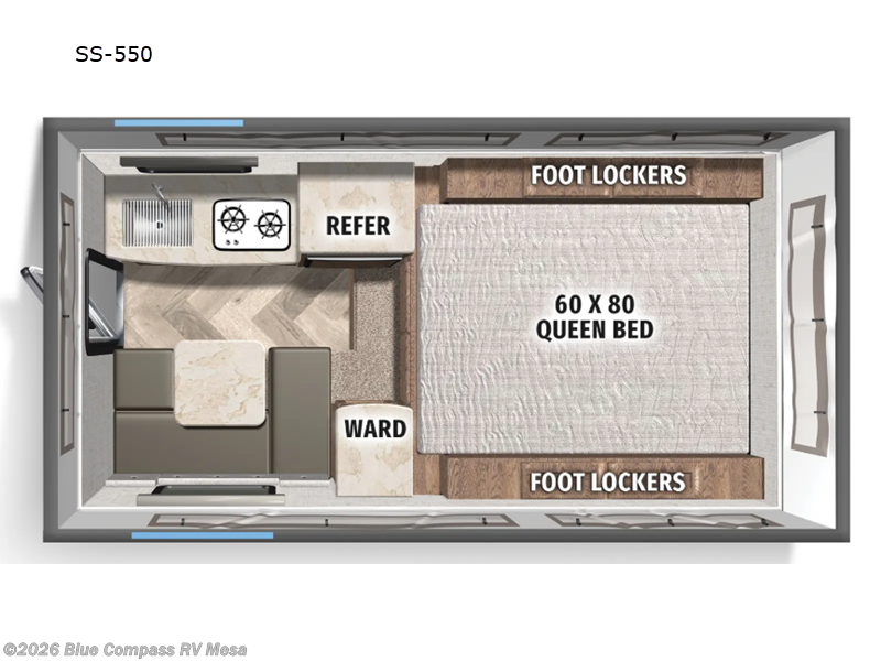 2026 Palomino Backpack Edition SS-550 - New Truck Camper For Sale by Blue Compass RV Mesa in Mesa, Arizona
