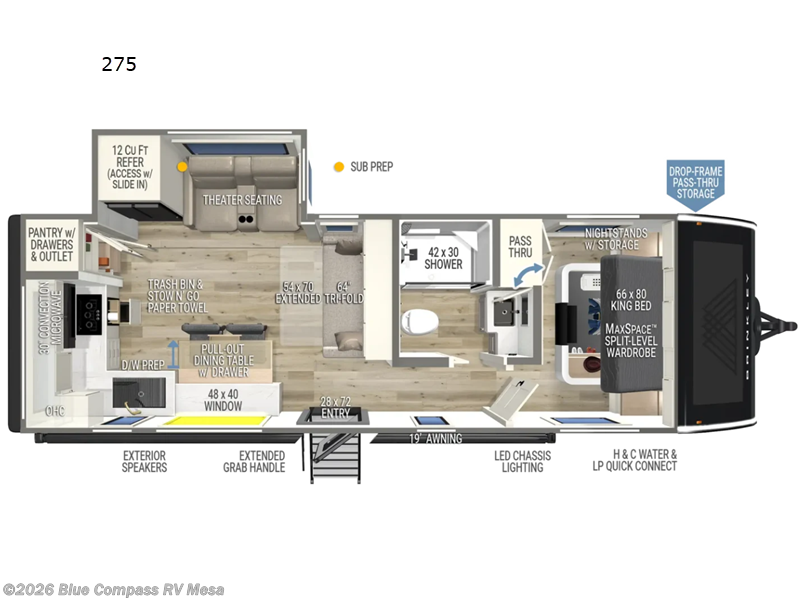 2026 Brinkley RV Model I 275 - New Travel Trailer For Sale by Blue Compass RV Mesa in Mesa, Arizona features Slideout
