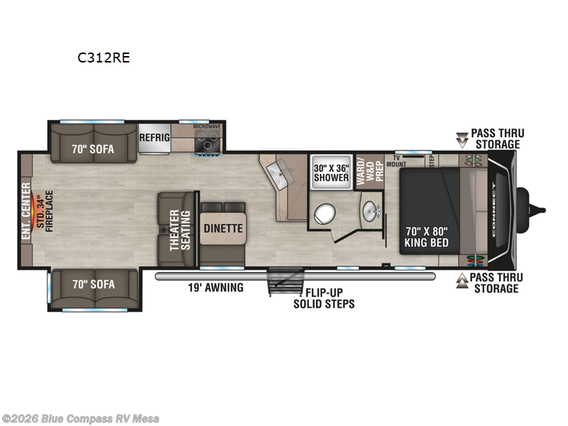 2025 K-Z Connect 312RE - Used Travel Trailer For Sale by Blue Compass RV Mesa in Mesa, Arizona features Slideout