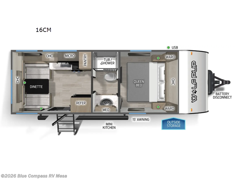 2026 Forest River Cherokee Wolf Pup 16CM - New Travel Trailer For Sale by Blue Compass RV Mesa in Mesa, Arizona