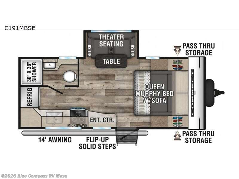 2021 K-Z Connect M191MBSE - Used Travel Trailer For Sale by Blue Compass RV Mesa in Mesa, Arizona features Slideout