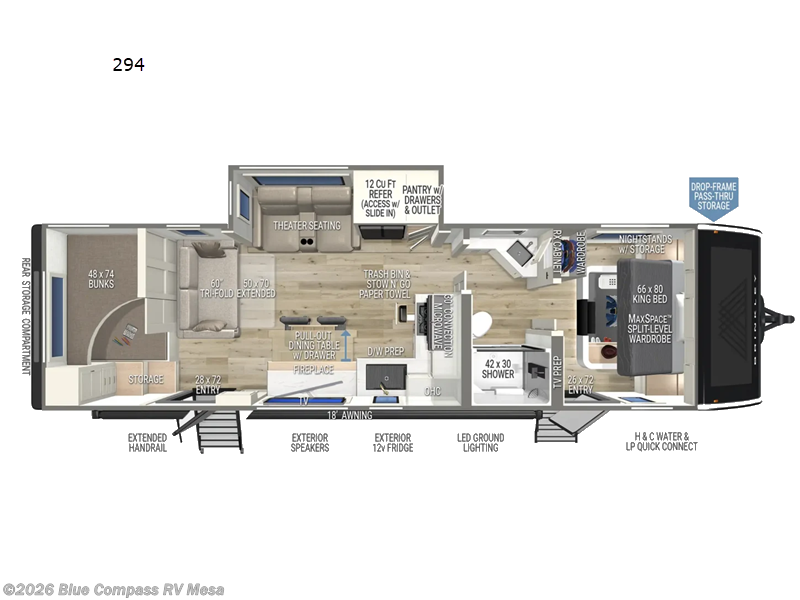 2026 Brinkley RV Model I 294 - New Travel Trailer For Sale by Blue Compass RV Mesa in Mesa, Arizona features Slideout