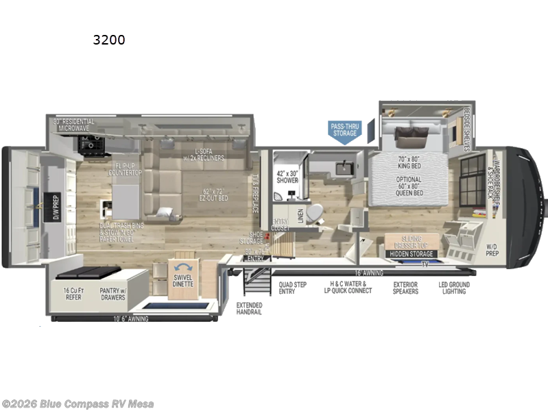 2027 Brinkley RV Model Z 3200 - New Fifth Wheel For Sale by Blue Compass RV Mesa in Mesa, Arizona features Slideout