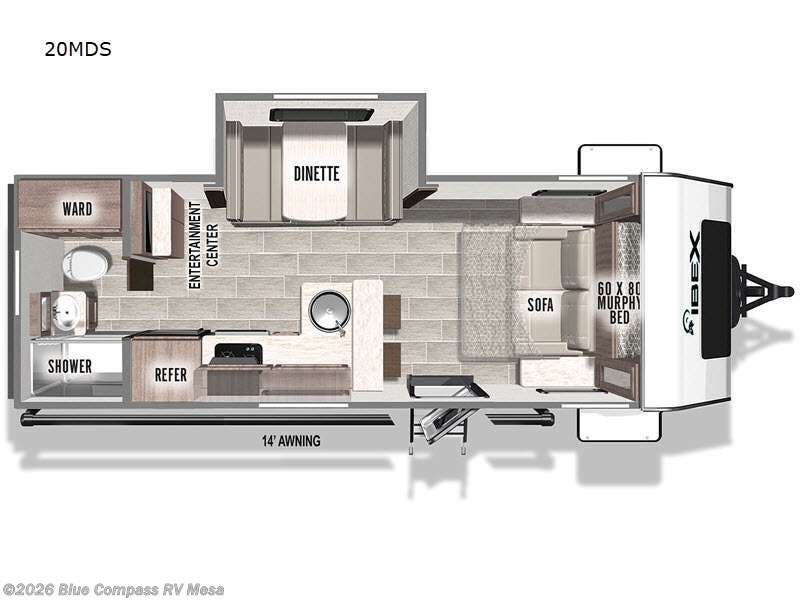 2024 Forest River IBEX 20MDS - Used Travel Trailer For Sale by Blue Compass RV Mesa in Mesa, Arizona features Slideout