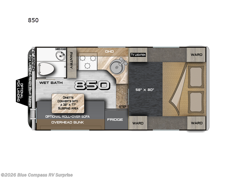 2026 Northwood Wolf Creek 850 - New Truck Camper For Sale by Blue Compass RV Surprise in Surprise, Arizona