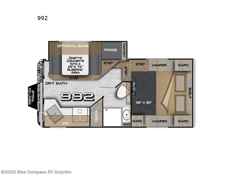 2026 Northwood Arctic Fox Camper 992 - New Truck Camper For Sale by Blue Compass RV Surprise in Surprise, Arizona features Slideout