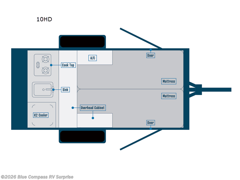2026 Bontrager Outdoors Compact 10HD - New Travel Trailer For Sale by Blue Compass RV Surprise in Surprise, Arizona