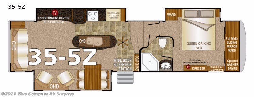 2017 Northwood Arctic Fox 35-5Z - Used Fifth Wheel For Sale by Blue Compass RV Surprise in Surprise, Arizona features Slideout