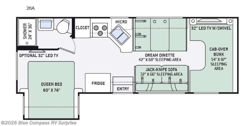 2016 Thor Motor Coach Chateau 26A - Used Class C For Sale by Blue Compass RV Surprise in Surprise, Arizona features Slideout