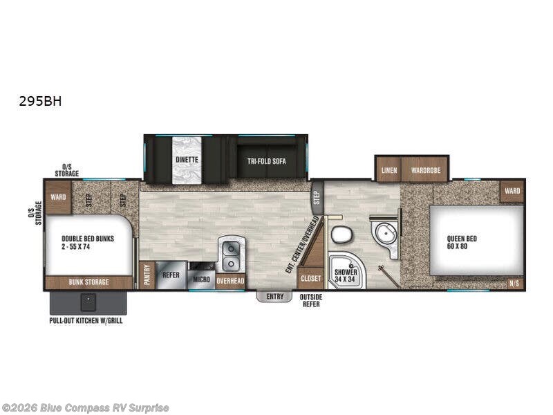 2019 Coachmen Chaparral Lite 295BH - Used Fifth Wheel For Sale by Blue Compass RV Surprise in Surprise, Arizona features Slideout