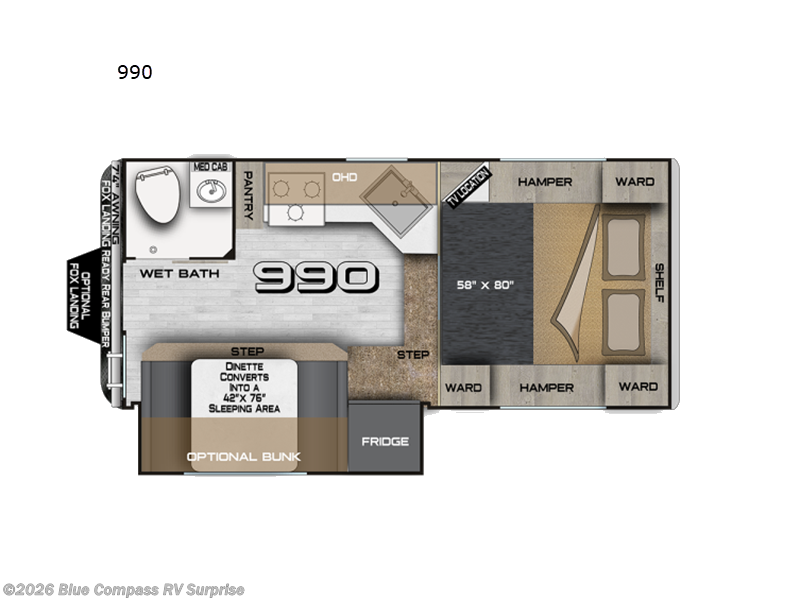 2026 Northwood Arctic Fox Camper 990 - New Truck Camper For Sale by Blue Compass RV Surprise in Surprise, Arizona features Slideout