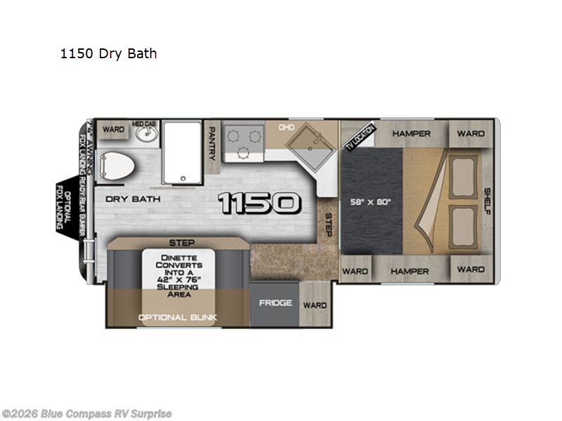 2027 Northwood Arctic Fox Camper 1150 Dry Bath - New Truck Camper For Sale by Blue Compass RV Surprise in Surprise, Arizona features Slideout