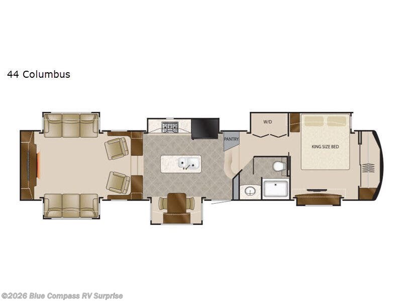 2020 DRV Mobile Suites 44 Columbus - Used Fifth Wheel For Sale by Blue Compass RV Surprise in Surprise, Arizona features Slideout