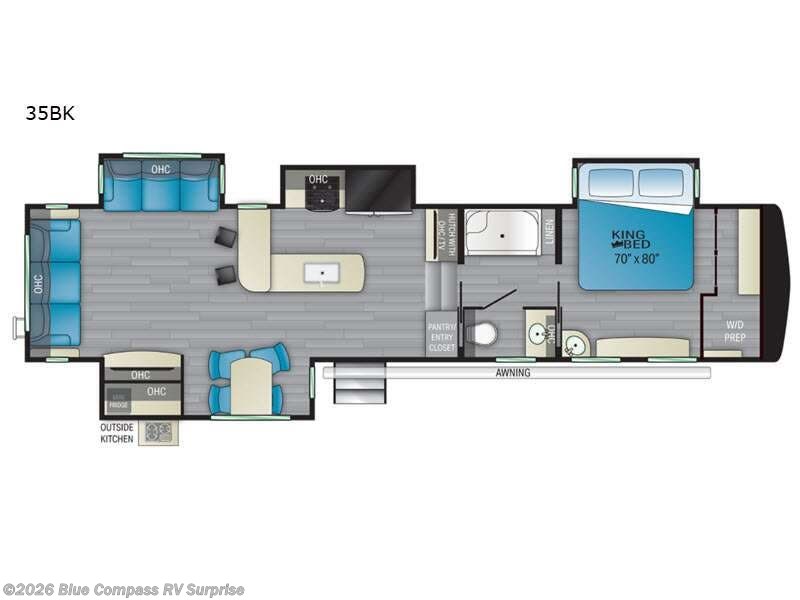 2021 Heartland Bighorn Traveler 35BK - Used Fifth Wheel For Sale by Blue Compass RV Surprise in Surprise, Arizona features Slideout