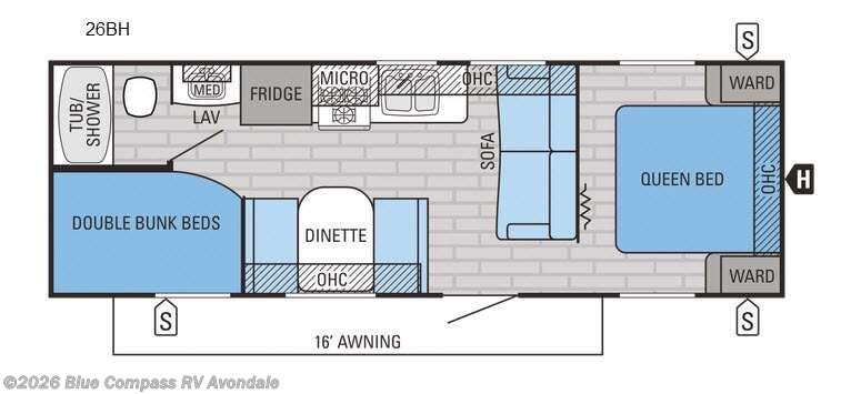 2016 Jayco Jay Flight 26BH - Used Travel Trailer For Sale by Blue Compass RV Avondale in Avondale, Arizona