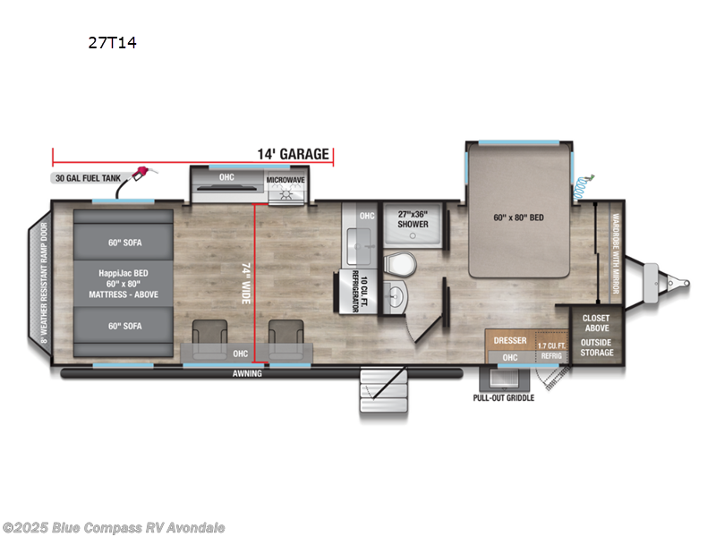 2026 Alliance RV Valor All-Access 27T14 - New Toy Hauler For Sale by Blue Compass RV Avondale in Avondale, Arizona features Slideout