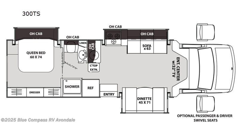 2020 Coachmen Concord 300TS Ford - Used Class C For Sale by Blue Compass RV Avondale in Avondale, Arizona features Slideout
