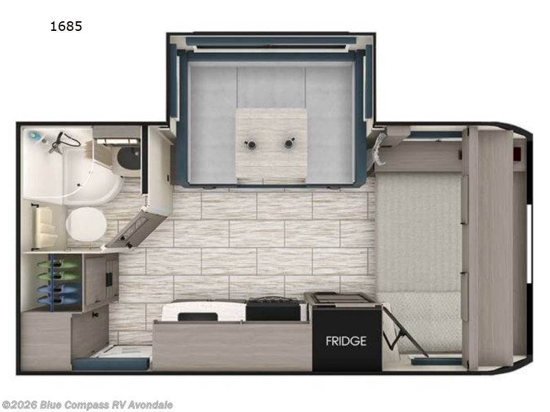 2023 Lance Lance Travel Trailers 1685 - Used Travel Trailer For Sale by Blue Compass RV Avondale in Avondale, Arizona features Slideout