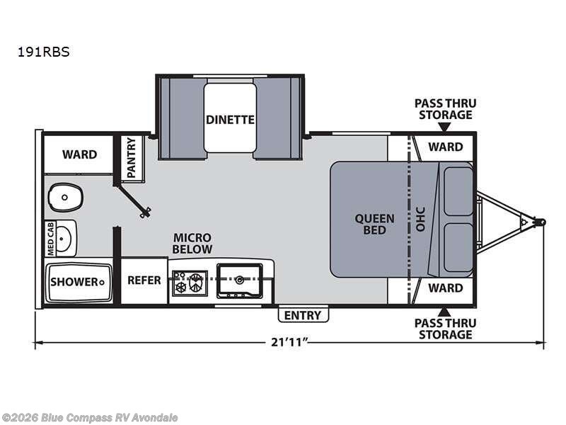 2022 Coachmen Apex Nano 191RBS - Used Travel Trailer For Sale by Blue Compass RV Avondale in Avondale, Arizona features Slideout