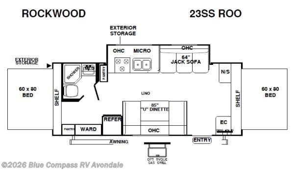 2013 Forest River Rockwood Roo 23SS - Used Travel Trailer For Sale by Blue Compass RV Avondale in Avondale, Arizona features Slideout