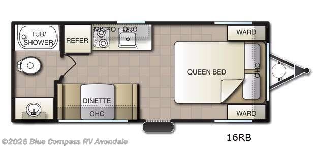 2016 Pacific Coachworks Panther Mini 16RB - Used Travel Trailer For Sale by Blue Compass RV Avondale in Avondale, Arizona