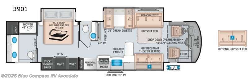 2021 Thor Motor Coach Aria 3901 - Used Class A For Sale by Blue Compass RV Avondale in Avondale, Arizona features Slideout