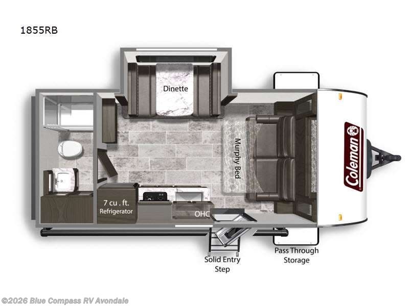 2021 Coleman Light 1855RB - Used Travel Trailer For Sale by Blue Compass RV Avondale in Avondale, Arizona features Slideout