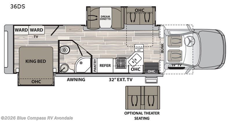 2020 Dynamax Corp Isata 5 36DSD - Used Super C For Sale by Blue Compass RV Avondale in Avondale, Arizona features Slideout